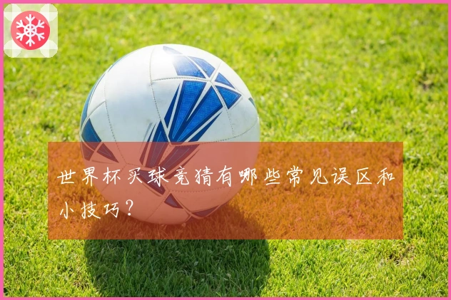 世界杯买球竞猜有哪些常见误区和小技巧？
